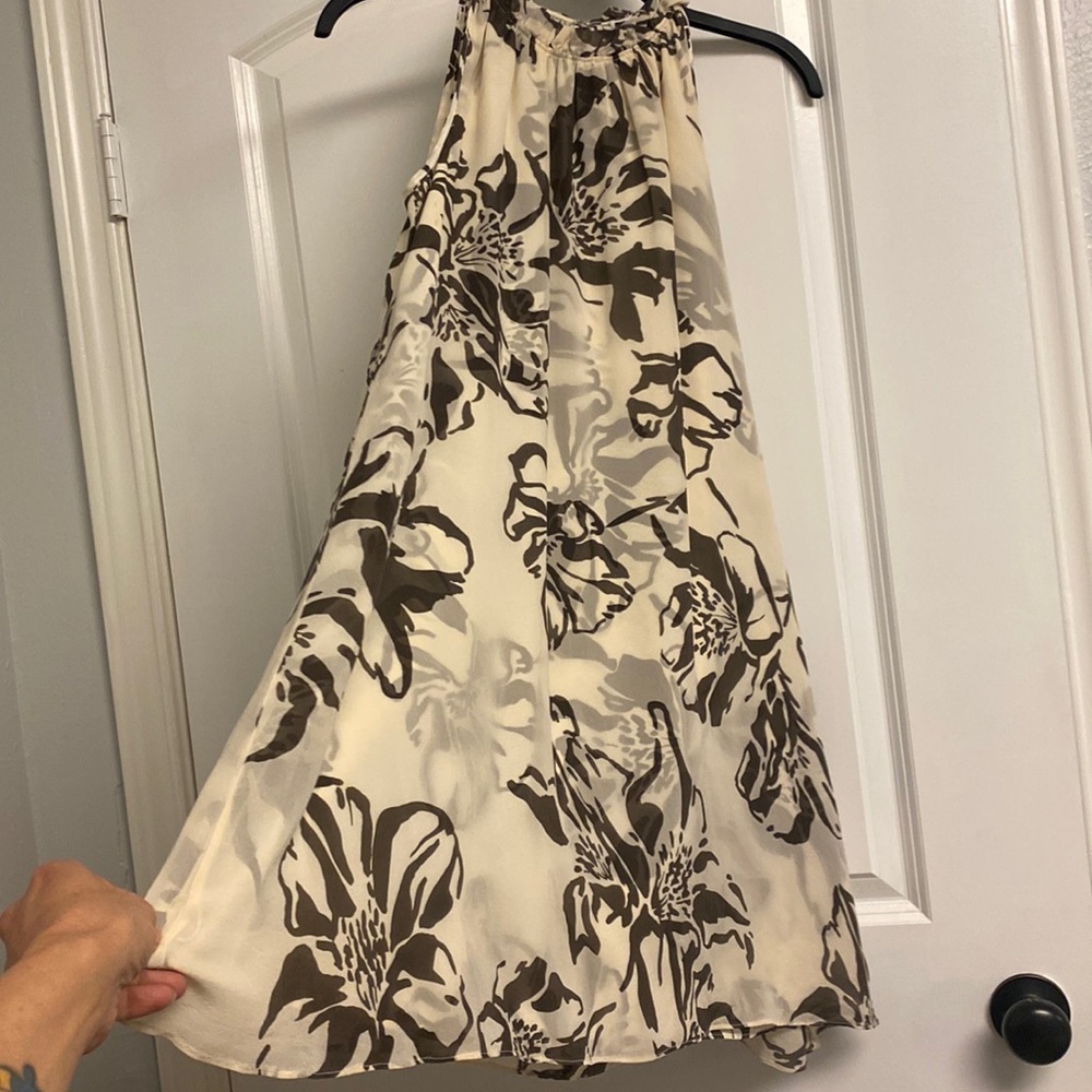 Beautiful Brown and Cream color dress